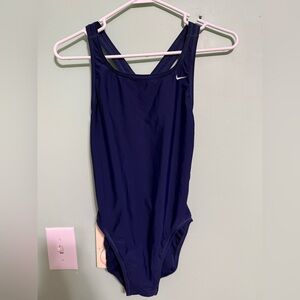 Nike Navy Athletic Swimsuit